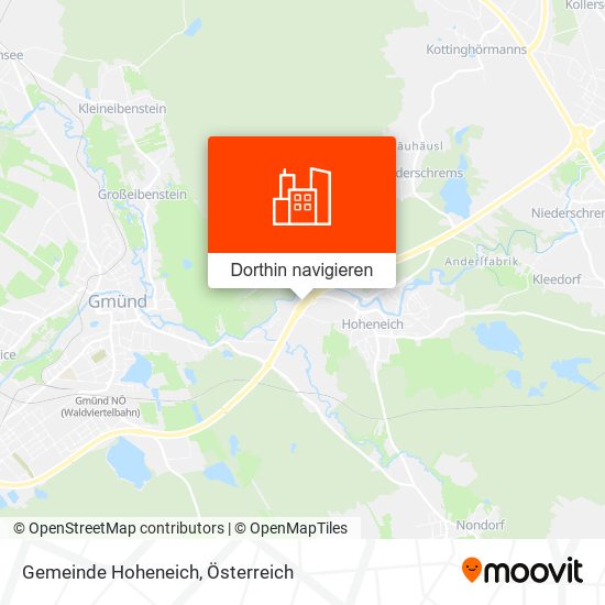 Gemeinde Hoheneich Karte