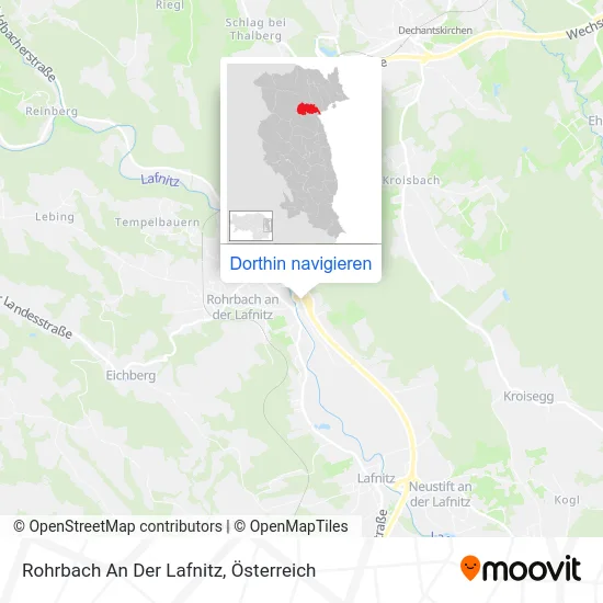 Rohrbach An Der Lafnitz Karte