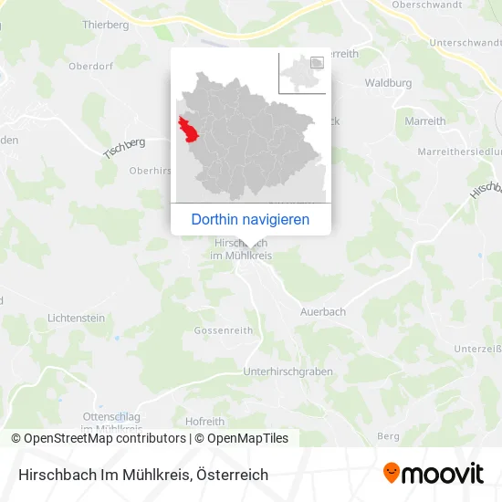 Hirschbach Im Mühlkreis Karte