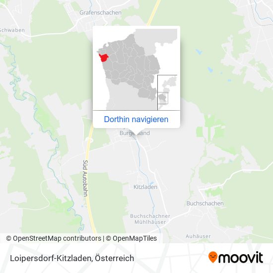 Loipersdorf-Kitzladen Karte