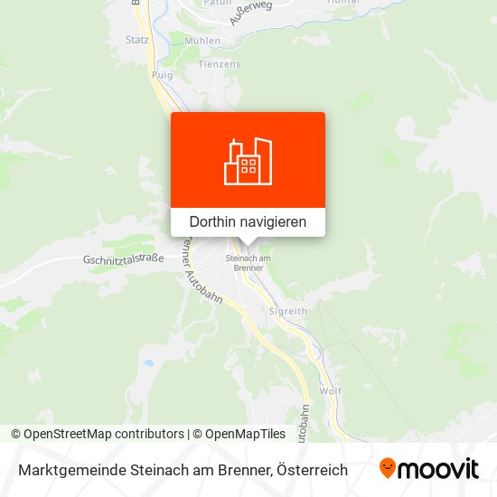Marktgemeinde Steinach am Brenner Karte