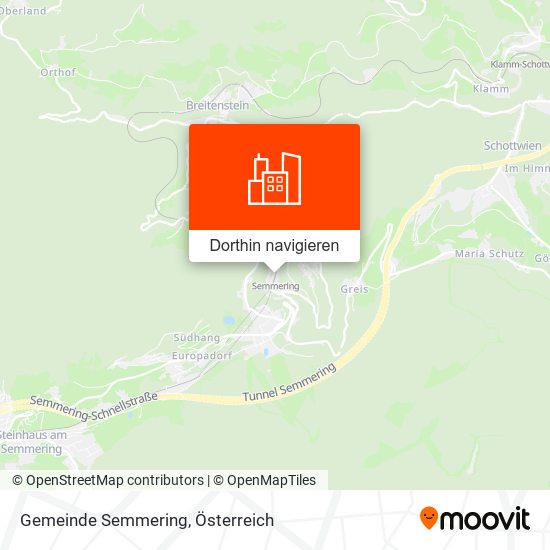 Gemeinde Semmering Karte