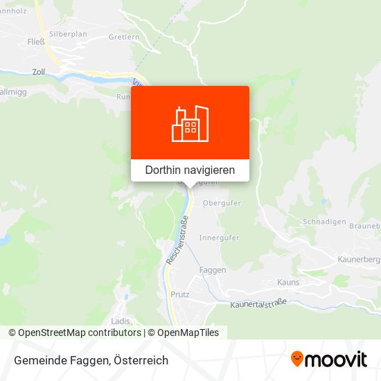 Gemeinde Faggen Karte