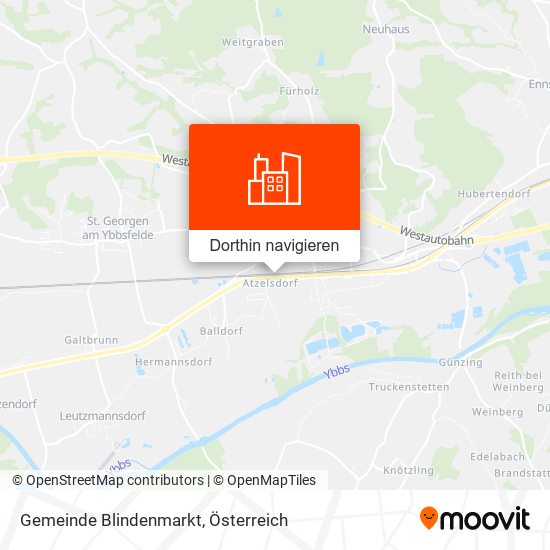 Gemeinde Blindenmarkt Karte