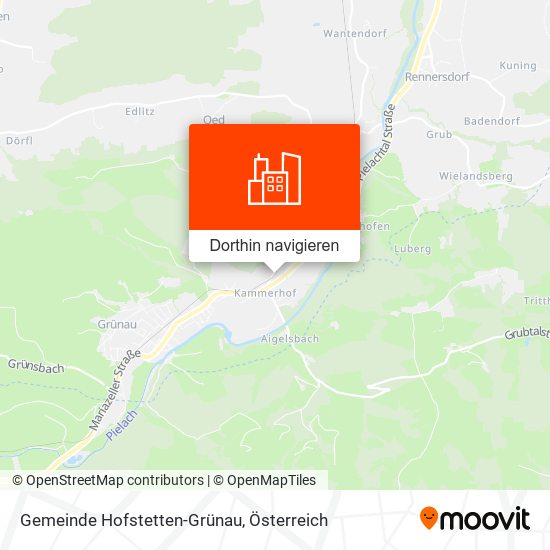 Gemeinde Hofstetten-Grünau Karte