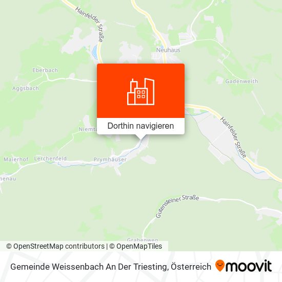 Gemeinde Weissenbach An Der Triesting Karte
