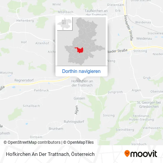 Hofkirchen An Der Trattnach Karte