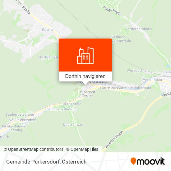 Gemeinde Purkersdorf Karte