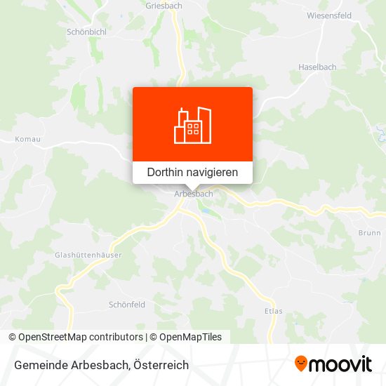 Gemeinde Arbesbach Karte