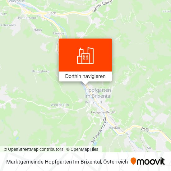 Marktgemeinde Hopfgarten Im Brixental Karte
