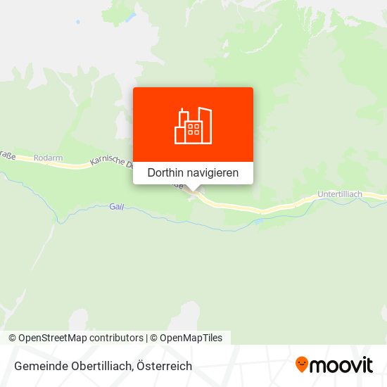 Gemeinde Obertilliach Karte