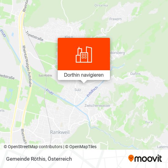 Gemeinde Röthis Karte