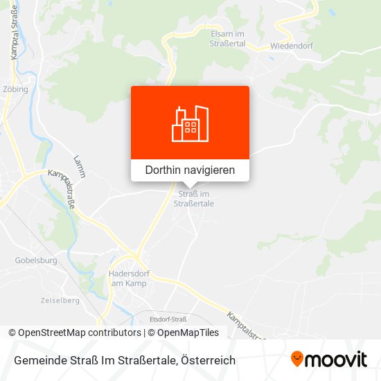 Gemeinde Straß Im Straßertale Karte