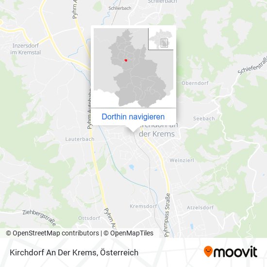 Kirchdorf An Der Krems Karte