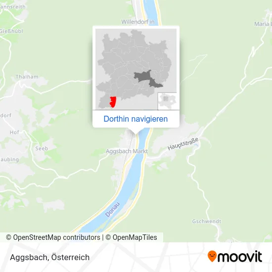 Aggsbach Karte
