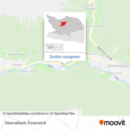 Obervellach Karte