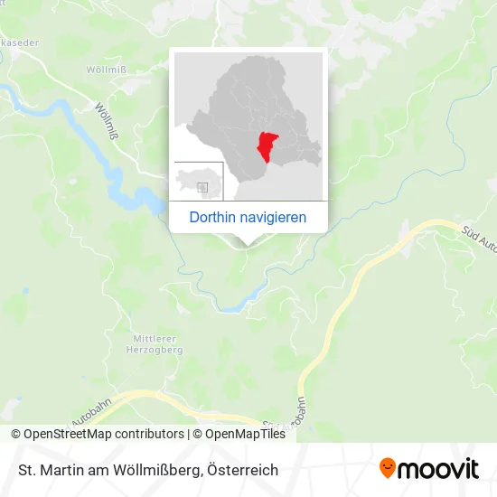 St. Martin am Wöllmißberg Karte