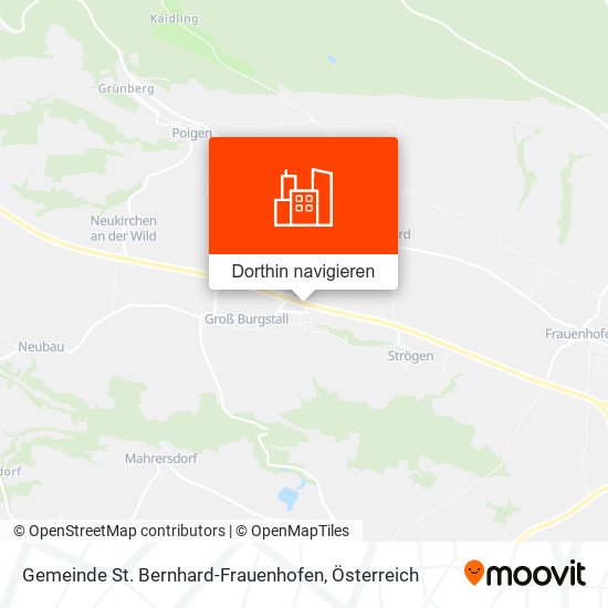 Gemeinde St. Bernhard-Frauenhofen Karte