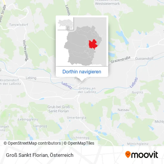 Groß Sankt Florian Karte