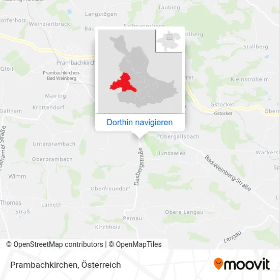 Prambachkirchen Karte