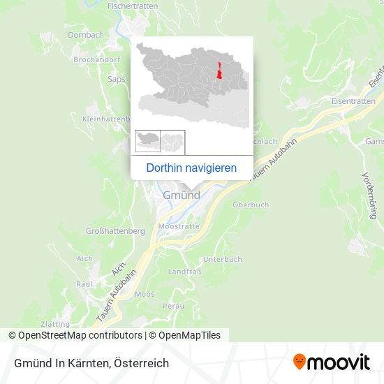 Gmünd In Kärnten Karte