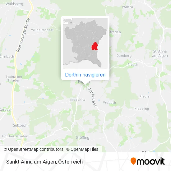 Sankt Anna am Aigen Karte