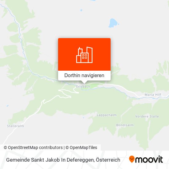 Gemeinde Sankt Jakob In Defereggen Karte