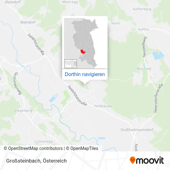 Großsteinbach Karte