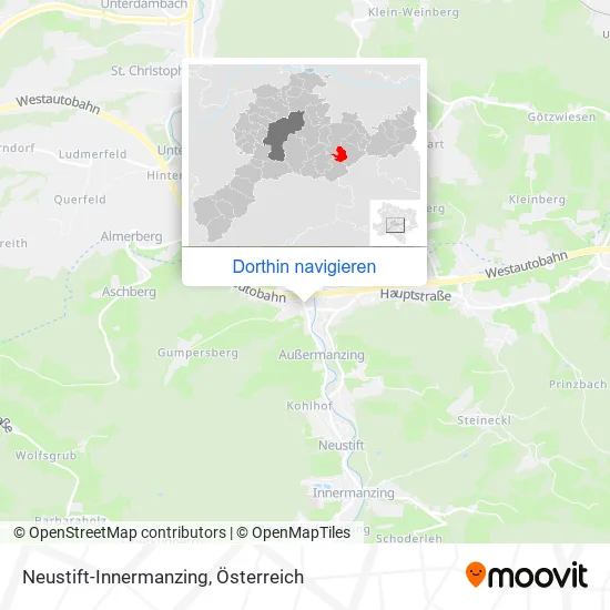 Neustift-Innermanzing Karte