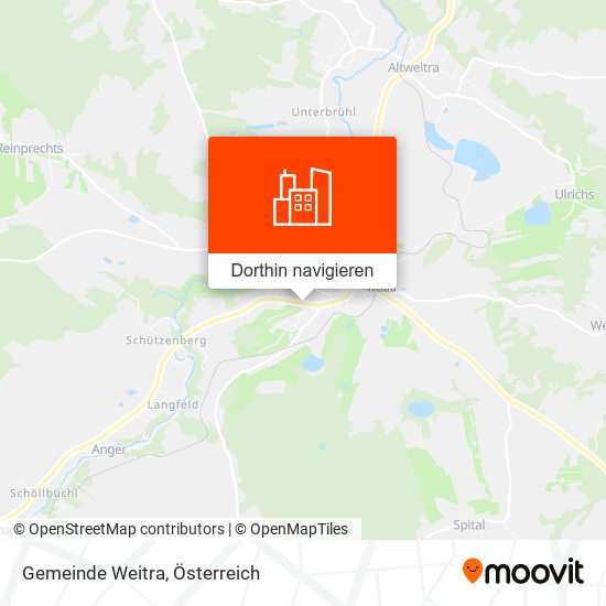 Gemeinde Weitra Karte