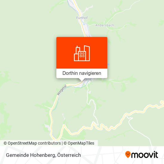 Gemeinde Hohenberg Karte