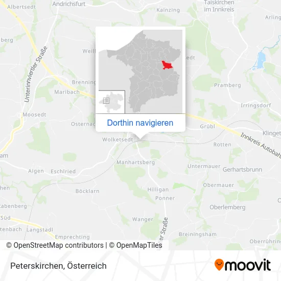 Peterskirchen Karte