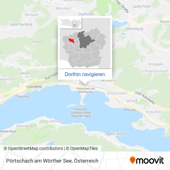 Pörtschach am Wörther See Karte