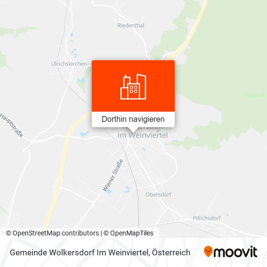 Gemeinde Wolkersdorf Im Weinviertel Karte