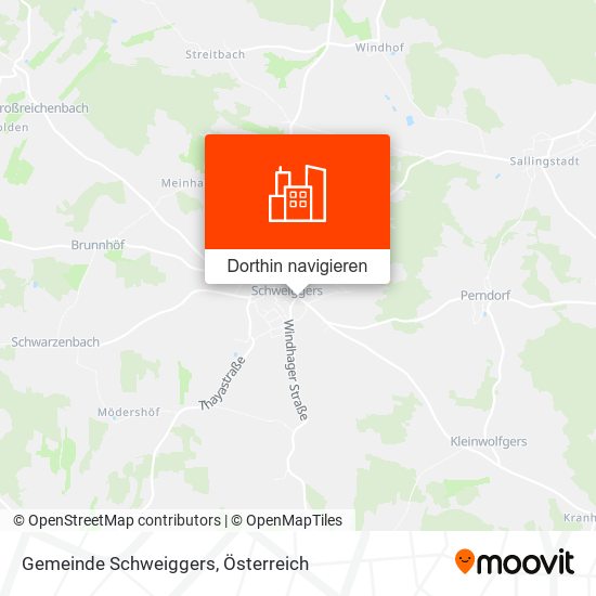 Gemeinde Schweiggers Karte