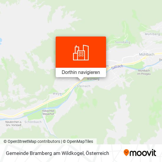 Gemeinde Bramberg am Wildkogel Karte