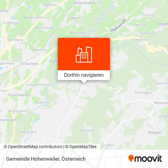 Gemeinde Hohenweiler Karte