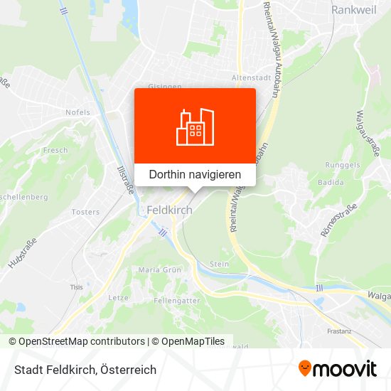 Stadt Feldkirch Karte