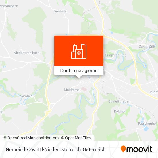 Gemeinde Zwettl-Niederösterreich Karte