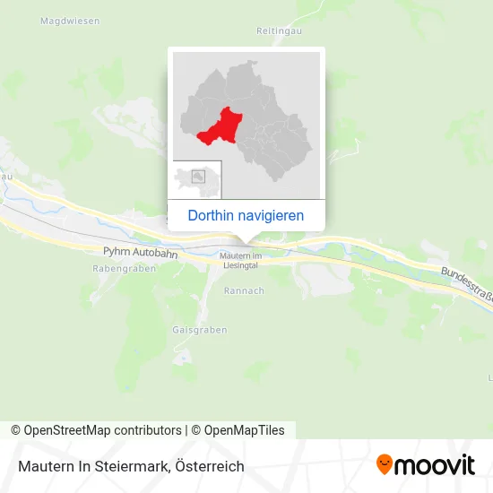 Mautern In Steiermark Karte