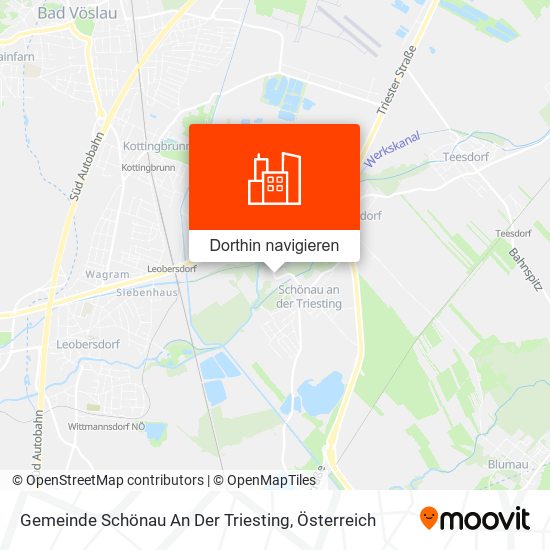 Gemeinde Schönau An Der Triesting Karte