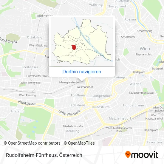 Rudolfsheim-Fünfhaus Karte