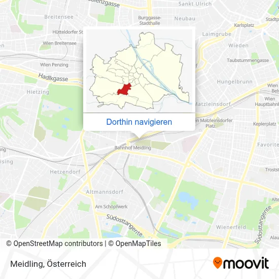 Meidling Karte