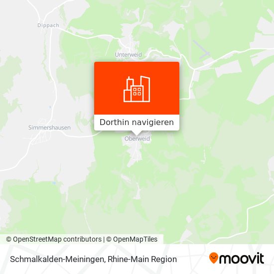Schmalkalden-Meiningen Karte