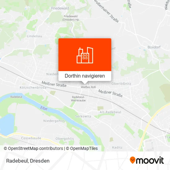 Radebeul Karte