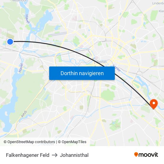 Falkenhagener Feld to Falkenhagener Feld map