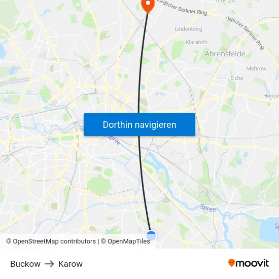 Buckow to Karow map