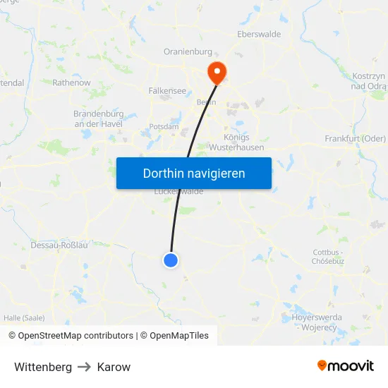 Wittenberg to Karow map