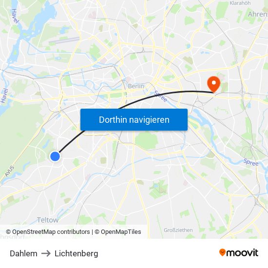 Dahlem to Lichtenberg map