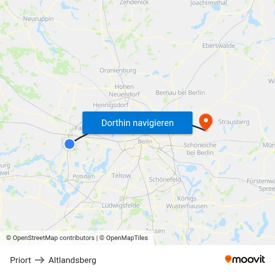 Priort to Altlandsberg map